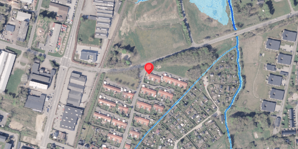 Oversvømmelsesrisiko fra vandløb på Enghaven 36, 8300 Odder