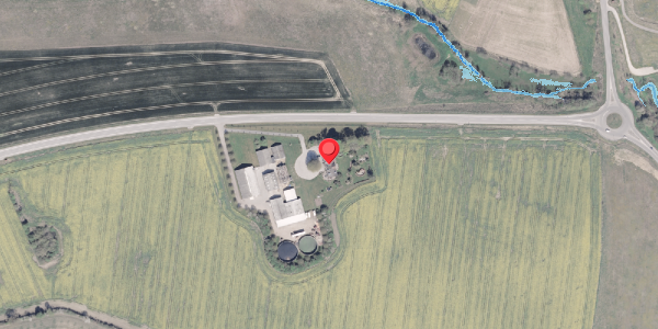 Oversvømmelsesrisiko fra vandløb på Grobshulevej 348, 8300 Odder