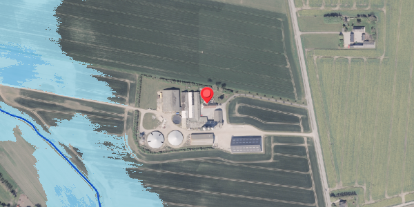 Oversvømmelsesrisiko fra vandløb på Gyllingvej 76, 8300 Odder