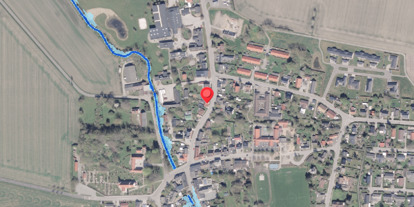 Oversvømmelsesrisiko fra vandløb på Hovedgaden 11, 8300 Odder