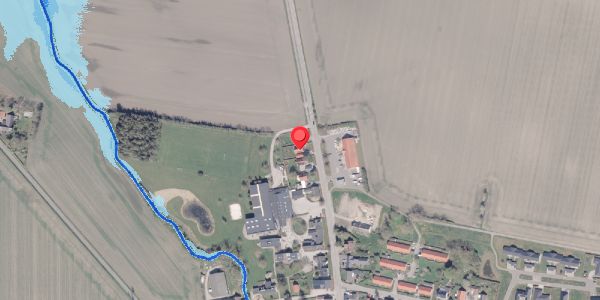 Oversvømmelsesrisiko fra vandløb på Hovedgaden 41, 8300 Odder