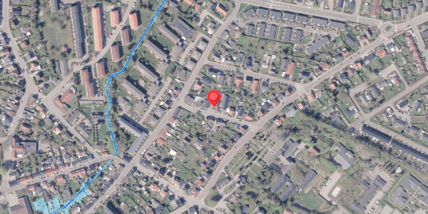 Oversvømmelsesrisiko fra vandløb på Husmandsvej 10, 8300 Odder