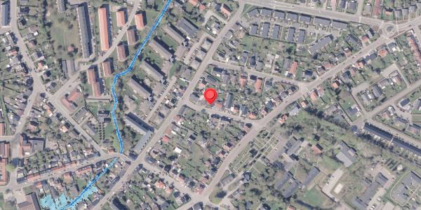 Oversvømmelsesrisiko fra vandløb på Husmandsvej 12, 8300 Odder