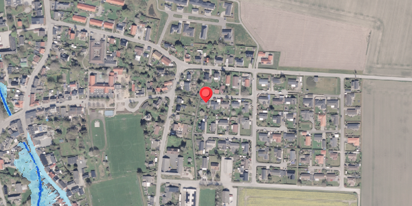 Oversvømmelsesrisiko fra vandløb på Karen Jeppesgade 8, . , 8300 Odder