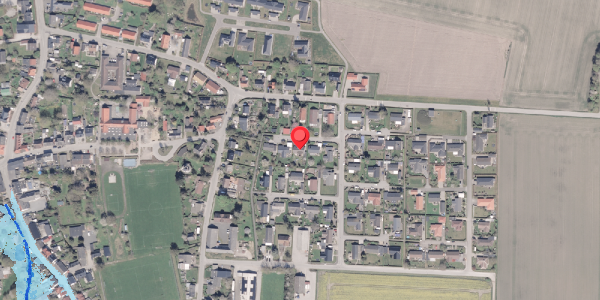Oversvømmelsesrisiko fra vandløb på Karen Jeppesgade 12, . , 8300 Odder