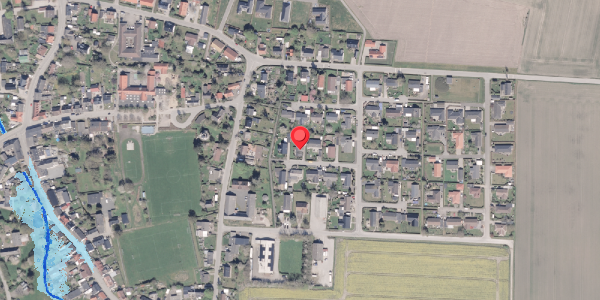 Oversvømmelsesrisiko fra vandløb på Karen Jeppesgade 24, . , 8300 Odder