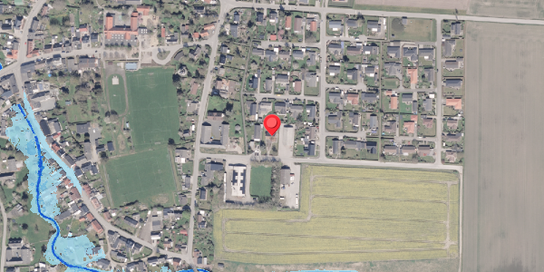 Oversvømmelsesrisiko fra vandløb på Karen Jeppesgade 44, . , 8300 Odder