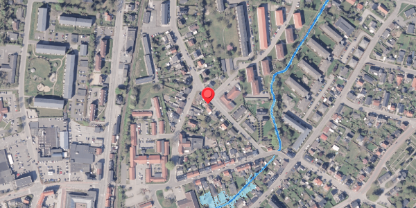 Oversvømmelsesrisiko fra vandløb på Kildegade 9B, 8300 Odder