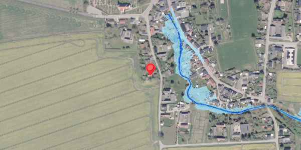 Oversvømmelsesrisiko fra vandløb på Krogsgade 10, 8300 Odder