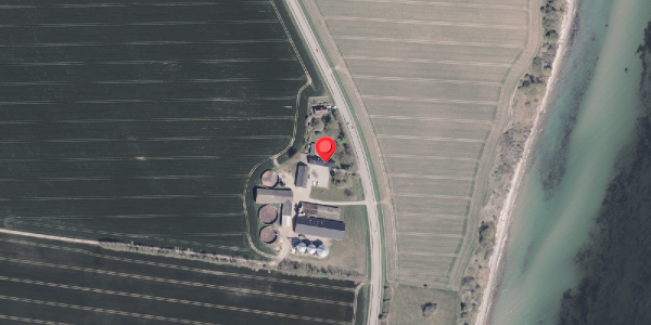 Oversvømmelsesrisiko fra vandløb på Kystvejen 215, 8300 Odder