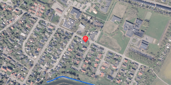 Oversvømmelsesrisiko fra vandløb på Kærsangervej 2, . , 8300 Odder