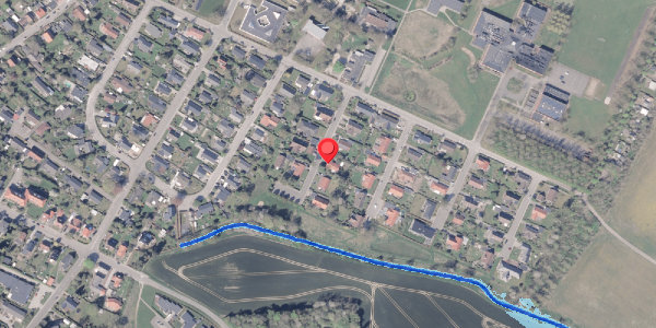 Oversvømmelsesrisiko fra vandløb på Kærsangervej 7, . , 8300 Odder