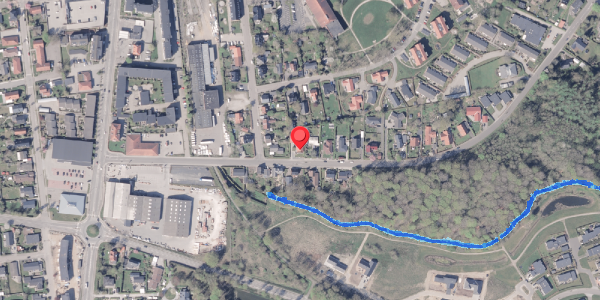 Oversvømmelsesrisiko fra vandløb på Lundevej 9, 8300 Odder