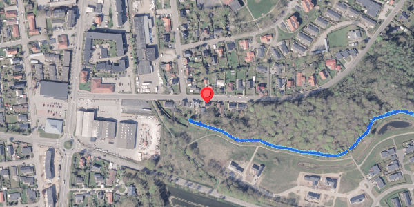 Oversvømmelsesrisiko fra vandløb på Lundevej 10, 8300 Odder