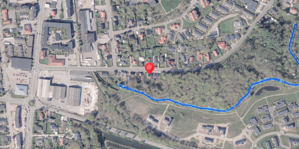 Oversvømmelsesrisiko fra vandløb på Lundevej 14, 8300 Odder