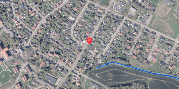 Oversvømmelsesrisiko fra vandløb på Lundevej 54, 8300 Odder