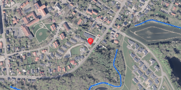 Oversvømmelsesrisiko fra vandløb på Lundeparken 2, 8300 Odder