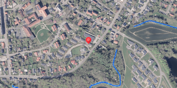 Oversvømmelsesrisiko fra vandløb på Lundeparken 4, 8300 Odder