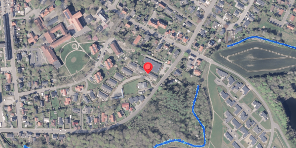 Oversvømmelsesrisiko fra vandløb på Lundeparken 6, 8300 Odder