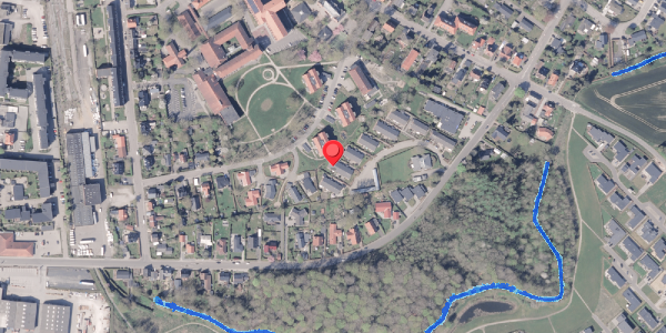Oversvømmelsesrisiko fra vandløb på Lundeparken 30, 8300 Odder
