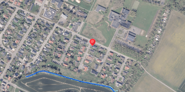 Oversvømmelsesrisiko fra vandløb på Løvsangervej 1, 8300 Odder