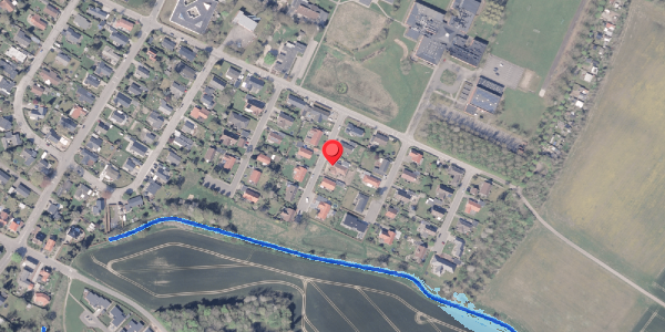 Oversvømmelsesrisiko fra vandløb på Løvsangervej 5, 8300 Odder