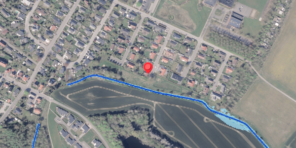 Oversvømmelsesrisiko fra vandløb på Løvsangervej 12, 8300 Odder