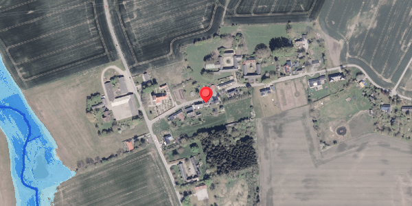Oversvømmelsesrisiko fra vandløb på Nølev Byvej 12, 8300 Odder