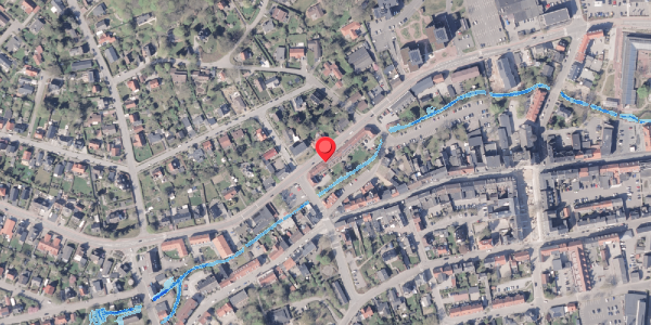 Oversvømmelsesrisiko fra vandløb på Nørregade 45A, 8300 Odder