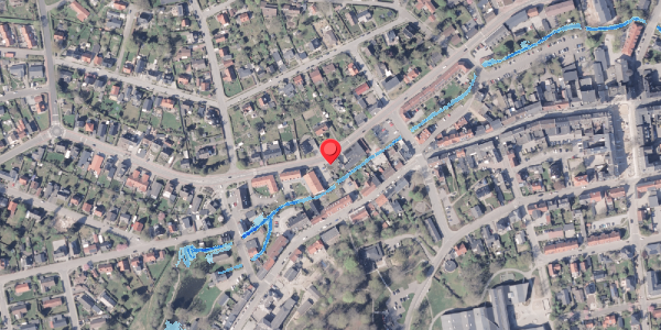 Oversvømmelsesrisiko fra vandløb på Nørregade 57B, 8300 Odder