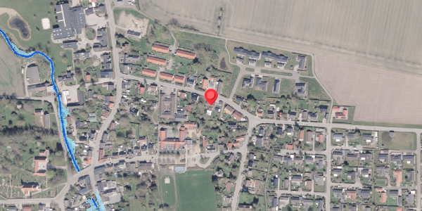 Oversvømmelsesrisiko fra vandløb på Otto Møllersgade 12, 8300 Odder