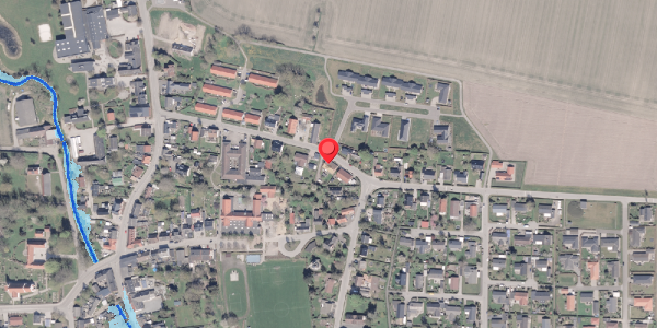 Oversvømmelsesrisiko fra vandløb på Otto Møllersgade 14, 8300 Odder