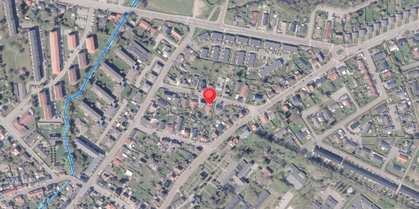 Oversvømmelsesrisiko fra vandløb på Parcelvej 5, 8300 Odder