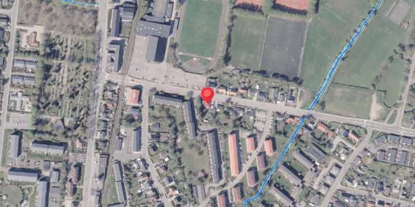 Oversvømmelsesrisiko fra vandløb på Parkvej 14, 8300 Odder
