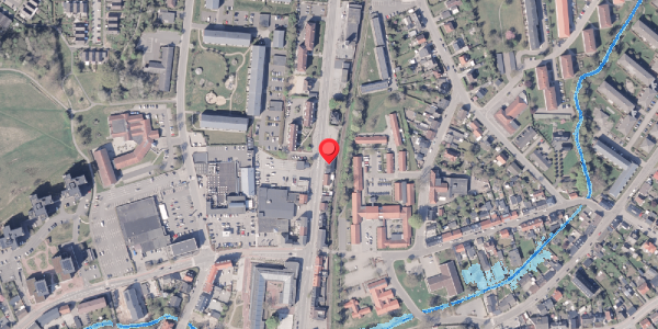 Oversvømmelsesrisiko fra vandløb på Rådhusgade 30, 8300 Odder
