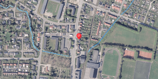 Oversvømmelsesrisiko fra vandløb på Rådhusgade 68, 8300 Odder