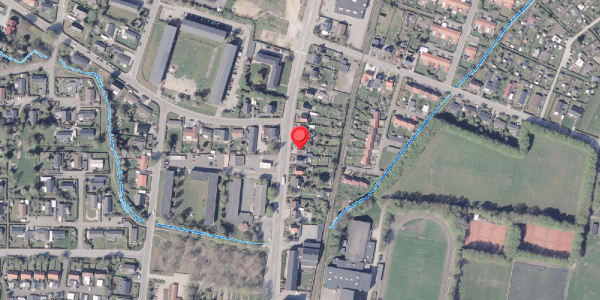 Oversvømmelsesrisiko fra vandløb på Rådhusgade 74, 8300 Odder