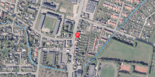 Oversvømmelsesrisiko fra vandløb på Rådhusgade 80, 8300 Odder