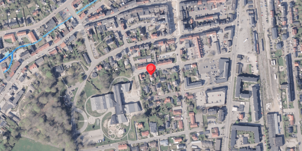 Oversvømmelsesrisiko fra vandløb på Rathlousgade 17, . , 8300 Odder
