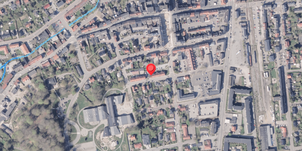 Oversvømmelsesrisiko fra vandløb på Rathlousgade 18, . , 8300 Odder