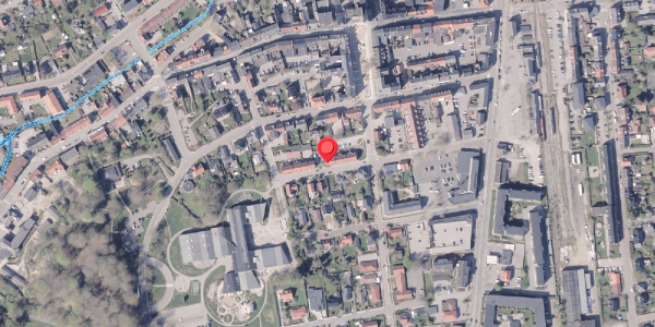 Oversvømmelsesrisiko fra vandløb på Rathlousgade 20, . , 8300 Odder