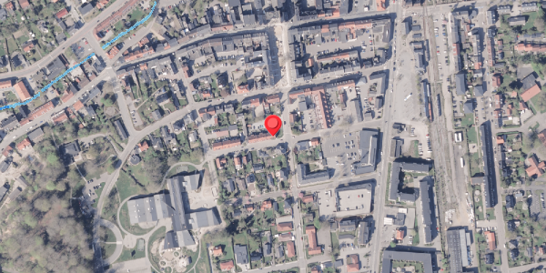 Oversvømmelsesrisiko fra vandløb på Rathlousgade 38, . , 8300 Odder