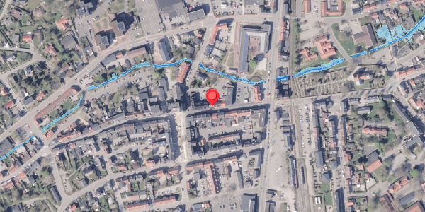 Oversvømmelsesrisiko fra vandløb på Rosensgade 10C, 8300 Odder