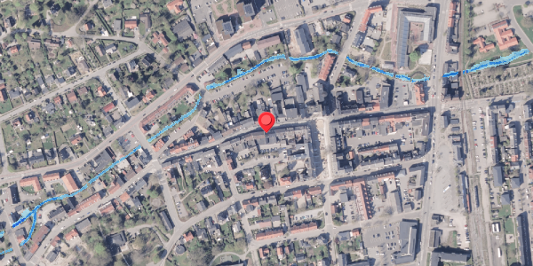 Oversvømmelsesrisiko fra vandløb på Rosensgade 33C, 8300 Odder