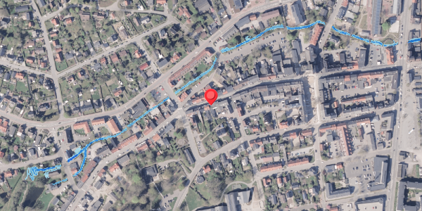 Oversvømmelsesrisiko fra vandløb på Rosensgade 47C, 8300 Odder