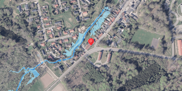 Oversvømmelsesrisiko fra vandløb på Rosensgade 126, . 101, 8300 Odder
