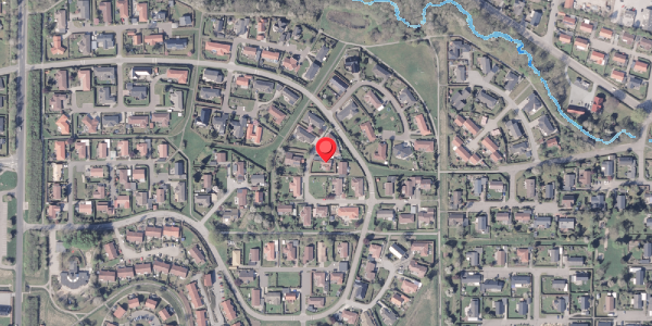 Oversvømmelsesrisiko fra vandløb på Saloparken 227, 8300 Odder