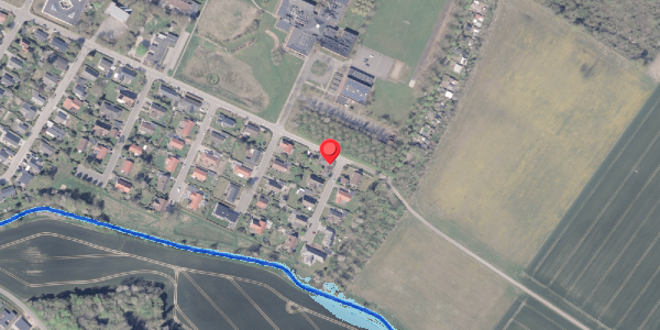 Oversvømmelsesrisiko fra vandløb på Skovsangervej 2, . , 8300 Odder