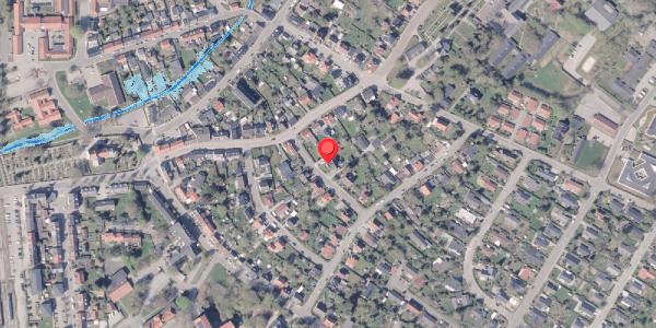 Oversvømmelsesrisiko fra vandløb på Stensvej 1B, 8300 Odder