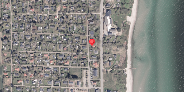 Oversvømmelsesrisiko fra vandløb på Strandbakkevej 4, 8300 Odder